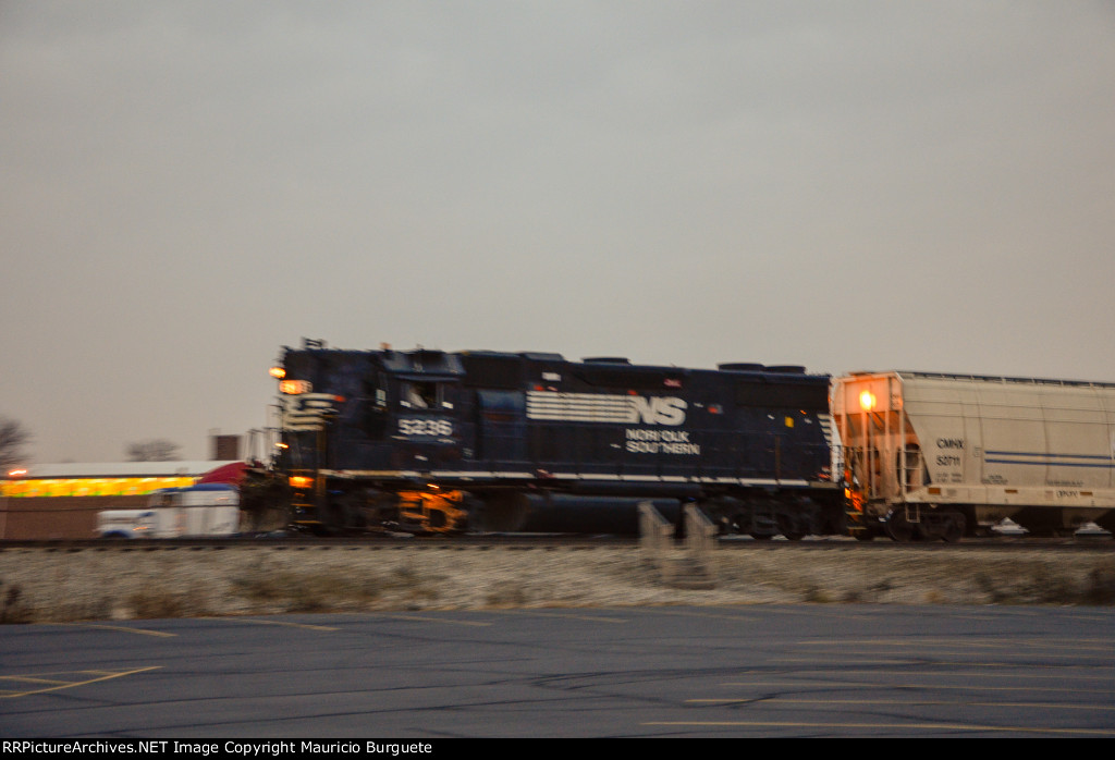 NS GP38-2 High nose Locomotive in the yard